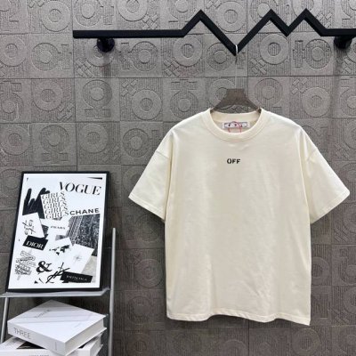120 off-White 箭头字母印花 大Logo刺绣 原版面料 官方同款 短袖T恤 定制 同缸染面料 手感非常舒服 春夏最新砖柜同步 时尚又个性 超级百搭好