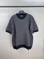 Fendi芬迪Ff提花针织短袖 S M L