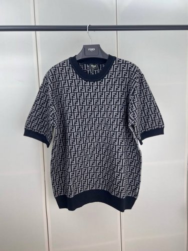Fendi芬迪Ff提花针织短袖 S M L