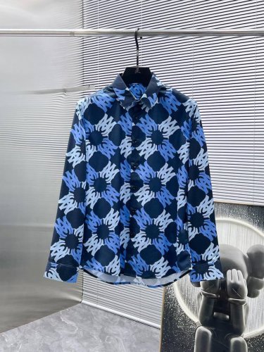 Amiri 2025Ss新款长袖 衬衫 衬衣，高端版本！专柜定制面料 透气舒适度高，细节无可挑剔，品牌元素设计理念，体现高品质。手感细腻柔软！呈现休闲裁剪，上身