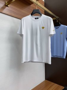 范思哲 2025春夏新款首发专柜最新款圆领短袖 高端订制 设计前卫时尚！品牌Logo重工艺设计 高端定制100支双面丝光棉面料.手感柔软.穿着舒适.专柜级别精致