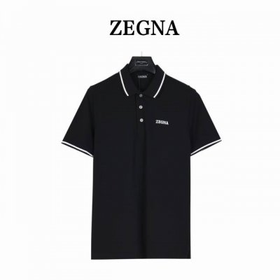 Zegna 杰尼亚经典胸口字母刺绣polo衫 网红明星同款，采用经典标识立体刺绣，刺绣饱满手感非常舒服 超级百搭好看的一款polo衫三标齐全 男女同款 人手必备
