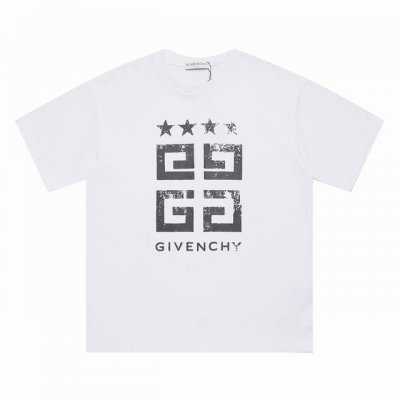 上新 高版本 Givenchy 纪梵希 星星字母大Logo印花圆领短袖 小落肩袖设计，穿上这件衣服，有一种霸气的感觉！！帅，就对了，简约大气休闲于一体！！满足你