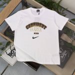 上新 款号：Tx304 2025春夏新款Nike复古美式钩子字母图案Logo印花休闲情侣短袖T恤，轻奢高级，上身效果，绝绝子，采用220克纯棉面料，全套定制辅料