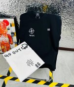 可隆 kolon Sport 可隆Jeon Handful插画师联名25夏季新款印花休闲宽松情侣款 短袖T恤1060 细节:版本一比一复刻 吊牌 领标 水洗 面