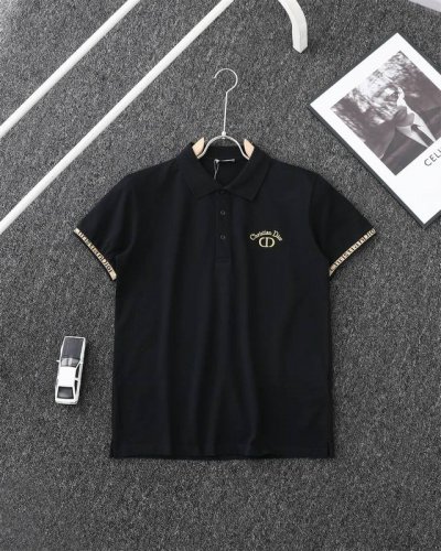 140 （顶级复刻） dior /迪奥2025Ss夏季新款刺绣Cd翻领Polo衫T恤 原版面料高版本高品质 网红明星同款 50支双精梳丝光棉小蜂窝朱地定制面料