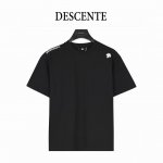 Descente 迪桑特 25Ss 肩膀Logo刺绣短袖T恤 面料采用260G纯棉双纱紧密棉面料 对照原版做丝滑超柔处理 亲肤舒适透气 布面肌理股线清晰明显，垂
