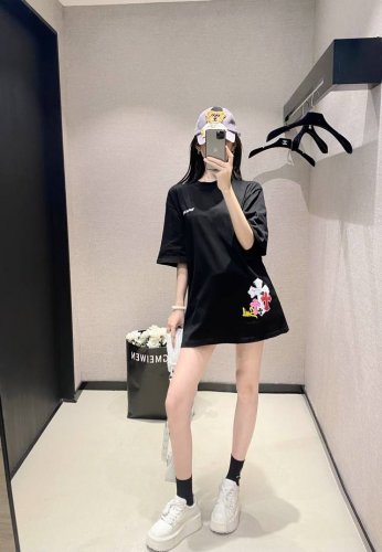 现货秒发 Chrome Heart* 克罗T恤 限量照片 新品推荐 爆款搭配时尚穿搭 杏色 黑色 : Sml : T恤 t恤货号 65137#
