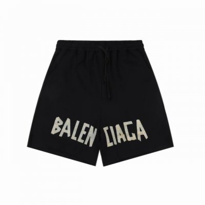 balenciaga 巴黎世家 胶带印花短裤 面料采用定制380克毛圈面料 订染颜色后整蚀毛处理 对照原版做丝滑超柔处理 布面肌理股线清晰明显 垂感一级棒 做工
