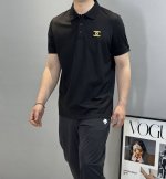 ch Anel*2025S新款推荐.胸前经典刺绣Polo衫.采用金色线进口绣花机器 ，原版一致定制高克重螺纹.百分百丝光棉双珠地面料 .原版五金辅料纽扣.三标齐