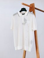 prada 普拉达 2025Ss春夏新品 休闲镂空翻领polo衫，创意与匠心的精妙结晶。 当目光触及这件T恤，首先映入眼帘的是那独具巧思的镂空设计。细密而规则的