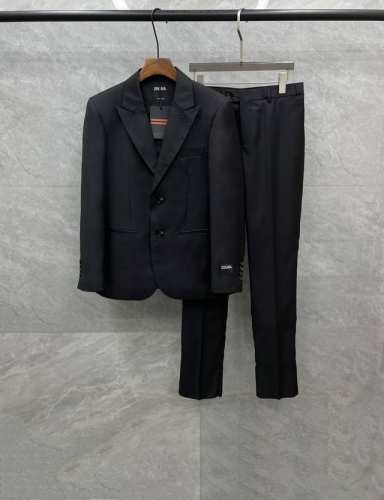 搭配高档防尘袋 意大利原厂出品！Zz家族顶尖限定款25年春系列殿堂级品鉴奢华臻物男士羊毛真丝混纺西服套装 羊毛套西 25年官方新品，顶尖羊毛真丝混纺套西，口碑化