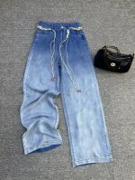 渐变色阔腿裤～ 波西米亚风 S-Xl