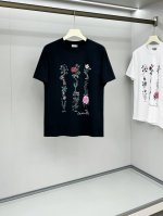 cd25Ss春夏新款平纹针织棉布圆领短Tee，男女同款时尚花草图案装饰休闲短袖T恤衫！贸易公司渠道稀出，同步官网发售！D家新款花草图案T恤，以其独特的魅力和精致