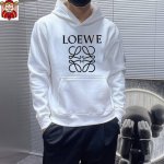 直 品牌 Loewe罗意威 胖子福音 2025Ss春款最新款长袖带帽卫衣，官网同步发售 清爽透气 采用顶极天丝罗马 舒适柔软 3D立体清晰 时尚感超好 送礼自留