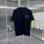 Ch克罗 2025春夏新款 个性印花 圆领T恤 实物很棒男女同款宽松版 尺码S M L Xl Xxl 五个码 黑色 白色 浅绿色
