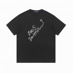 上新 louis Vuitton 路易威登 字母发泡印花短袖 面料采用260克重精梳棉 定制1*1螺纹 成衣两遍水洗处理 面料舒适亲肤无异感 定制定染面料 纺织
