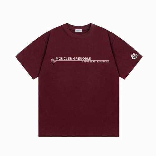 p100（隔天到） moncler 蒙口 2025新款 数字字母Logo 定制袖章 男女同款 短袖T恤 ·定制300克100％双纱纯棉面料 ·定染32支双股螺纹