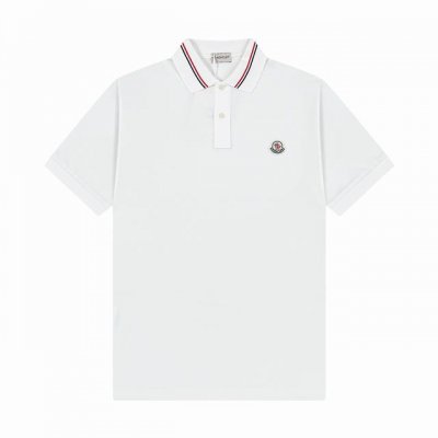 品牌：蒙口 Moncler 面料：纯棉珠地 原版面料 克重：230 颜色：黑色 白色 藏青 尺码：M-Xxl 国际顶级设计师匠心之作 经典款 百年不衰 领口拼接