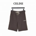 celine 赛琳 经典侧边织带短裤 复古潮流织带点缀松紧腰休闲五分裤！！很经典的一款，松紧腰 两侧插袋 两侧织带的点缀点缀设计 复古潮流的同时又有细节感！面料
