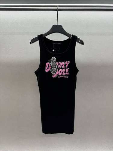2680 Spring And Summer ！Chrome Hearts &Deadly Doll！ 联名款长款背心，经典Logo印花， 修身版型，真的不要太