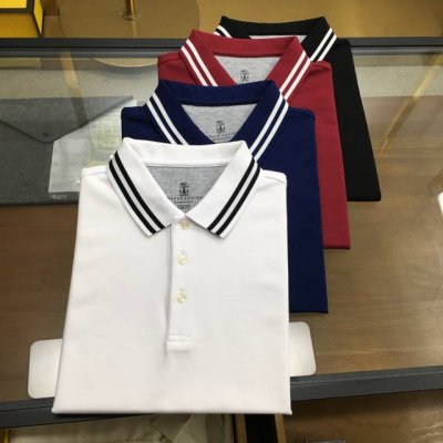 专柜新品 B.C... S-2Xl Solo-25新款Bc经典刺绣Logo高端商务短袖polo衫，男士撞色领口设计顶奢休闲翻领。顶级内销渠道分享，意大利顶级奢侈