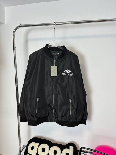 款号：Hmy57# Balenciaga巴黎世家3M刺绣新款夹克外套男女款！ 均有防水涂层 男女同款！ 双层 带里布 原版面料，网红明星同款高级高弹聚纤科技面料