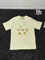 古驰Gucci 男女同款户外运动吸汗透气宽松休闲纯色时尚百搭短袖胸前小蜜蜂印花Logo纯棉舒适T恤 - 衣橱里的 时尚万能公式 非Gucci小蜜蜂印花T恤莫属