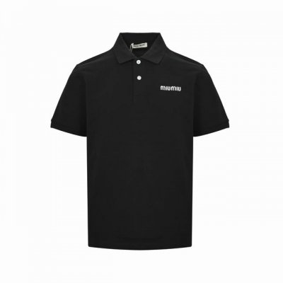 miu Miu 缪缪 经典小标刺绣polo短袖 原版品质 欢迎对比 正品8400购入开发 领口定制提花扁机罗纹 面料酵洗 进口机绣刺绣 定制辅料 合身版型 颜色