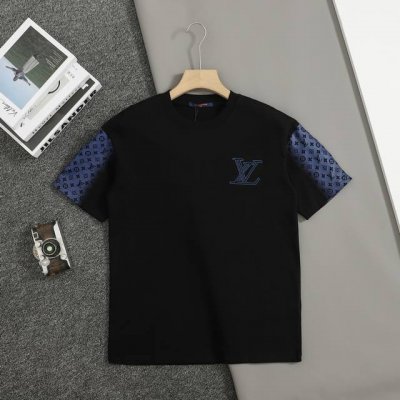 上新 顶级复刻版本 路易威登 Lv 25Ss早春新款短袖 撞色Lv刺绣短袖 轻奢主义 男女日常通勤穿搭必备单品 正确版本 欢迎对比 详细特征 320克100%纯