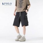 拉夫劳伦 polo 夏季抽绳松紧工装复古宽松情侣百搭阔腿五分裤 odm 公司货渠道25 夏季新品 很有设计感的一款机能风工装短裤 定织的高密耐磨四面弹力面料 一