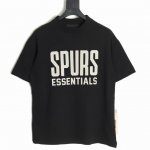 fear Of God X Nba Fog联名字母短袖T恤 面料采用21S纯棉双纱环锭纺面料 水洗后克重240G 印花为植绒印花 区别市场看图做货的垃圾货 全部