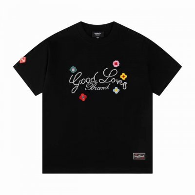 goodbrand 刺绣花卉 标语短袖T恤 情侣同款 颜色 白色 码数 S M L Xl
