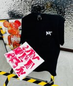 鸟 Arc‘Teryx 始祖鸟25夏季新款印花休闲宽松情侣款 短袖T恤D971 细节:版本一比一复刻，吊牌 领标 水洗。 面料：采用40织双纱320克面料，原版