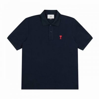 3122# 顶级品质 Ami paris 爱心 小标春夏季短袖polo衬衫系列 穿爱心请看了我家质量再决定 质量细节方面全网敢排第一 顶级面料 顶级做工 顶级细