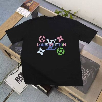 上新 顶级最高版本 Lv路易威登Louis Vuitton 驴家1V 经典花纹半袖T恤短袖 男女同款 情侣款 宽松版型 最高版本 原版面料 高版本 高品质 1区
