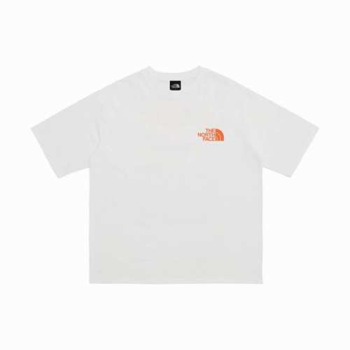 the North Face 北面 手绘夏日橘色日出情侣短袖 商品参数 采用260克双砂面料 三针五线做工，领口包包边条 今年火爆的品牌 看到了就忍不住要自留一