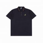 loewe 罗意威 胸口拼色刺绣Logo短袖Polo衫 专用定制面料 G蜂窝珠地棉，定织定染。领子螺纹为三色提花定制扁机制成，胸前立体拼色高密绣花，无毛边。衣服