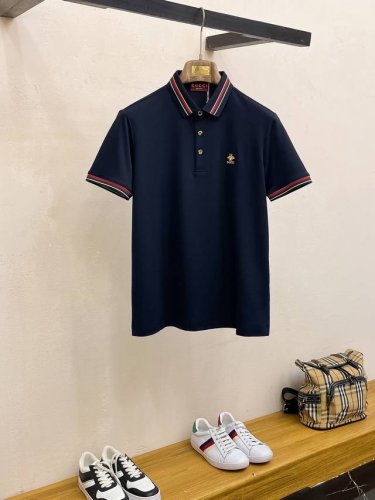 开春新品 古驰 %新疆长绒棉 面料柔软舒适透气 夏季 限量款短袖Polo系列 -