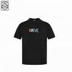 ：170 Loewe 罗意威 25Ss 彩色刺绣字母短袖 - 采用240克双股双纱百分百棉手感舒适柔软 领口螺纹定染加厚 久穿不变形 三标齐全 专业大厂出品 做
