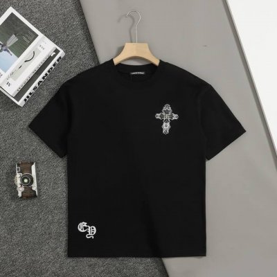 上新 顶级复刻版本 克罗心Ch*Ome Hearte 25Ss早春新款 克罗心贴布五金短袖 轻奢主义 男女日常通勤穿搭必备单品 正确版本 欢迎对比 详细特征 3