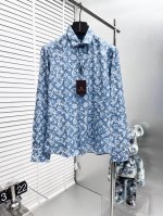 LV* 24Ss秋冬新款 渐变老花长袖衬衫 Monogram花卉 时尚气息高级又时髦 经典版型帅气百搭不挑人 必入高级单品 尺码M-3Xl