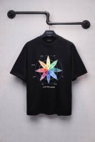 p100 Aeniaa 罗盘色卡短袖T恤 克重240 工艺 洗水处理 椭圆机印花 数码直喷网点工艺 对位整齐 无毛边 进口环保浆料刮浆 效果立体 字母清晰 宽松