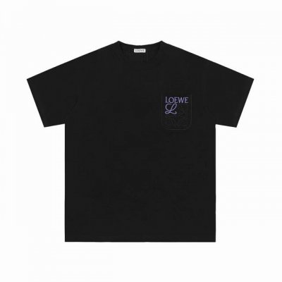 顶级代工品质 Loewe 罗意威25Ss 经典胸前口袋刺绣T恤短袖 不需要所谓烂大街的华丽文案 主打品质 面料经过2次高温缩水固色 不变形不缩水不起球 -正确O