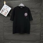 克罗心2025新款马蹄十字架Logo情侣款短袖T恤 高版本高版本 原版面料 数码直喷印花工艺 网红明星同款 高版本 高 品质 面料采用300克纯棉面料 手感超级