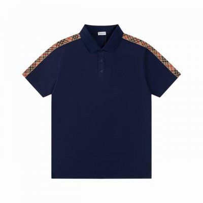 Burberry 巴宝莉领子条纹撞色拼接纯色Logo刺绣春夏新款男士时尚短袖polo衫 夏季想要穿得减龄又显活力 必须要有一件polo衫 经典且百穿不厌的基础衫