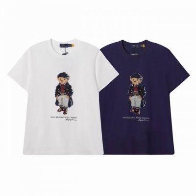 顶级品质 拉夫劳伦Ralph Lauren新款小熊印花短袖 圆领的设计，修饰脖颈线条和脸型，增加日常中的精致感，整体给出一种慵懒休闲风，完全不挑场合不挑人，时尚