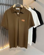 bc-Brunello Cucineli 2025春夏新款男士短袖Polo衫，众多明星都爱穿的时尚百搭单品！胸前Logo皮革超级好看,喜欢经典简约的朋友,一定不