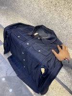 P490。 Prad[普拉哒]2025 夹克外套，原单代购官网同步售卖 原单三标齐全高端版本！天丝丹宁牛仔成衣订制面料 原版购入工厂P独家开模五金配件+辅料 透