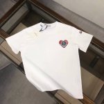 款号：M1023 Moncler 蒙口 官网同款印花图案 双纱纯棉短袖 - 260G双纱纯棉顶级面料 手感柔软 百分百纯棉独家出货 定染硫化黑无尘处理面料 -面
